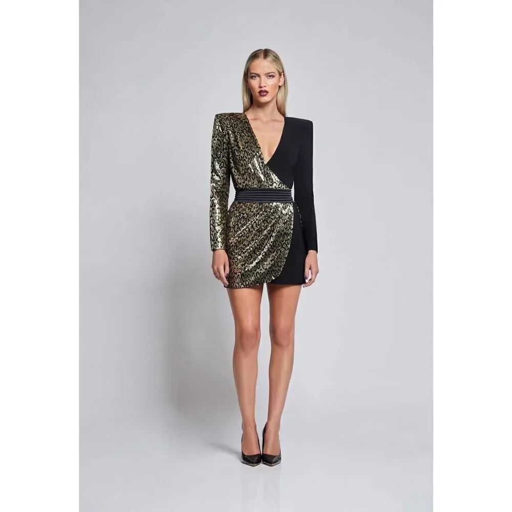 Zhivago THE SHAKEDOWN MINI DRESS in Gold US8